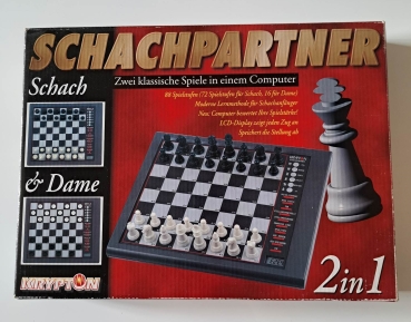 Krypton Schachpartner - 2 in 1 Computer für Schach und Dame